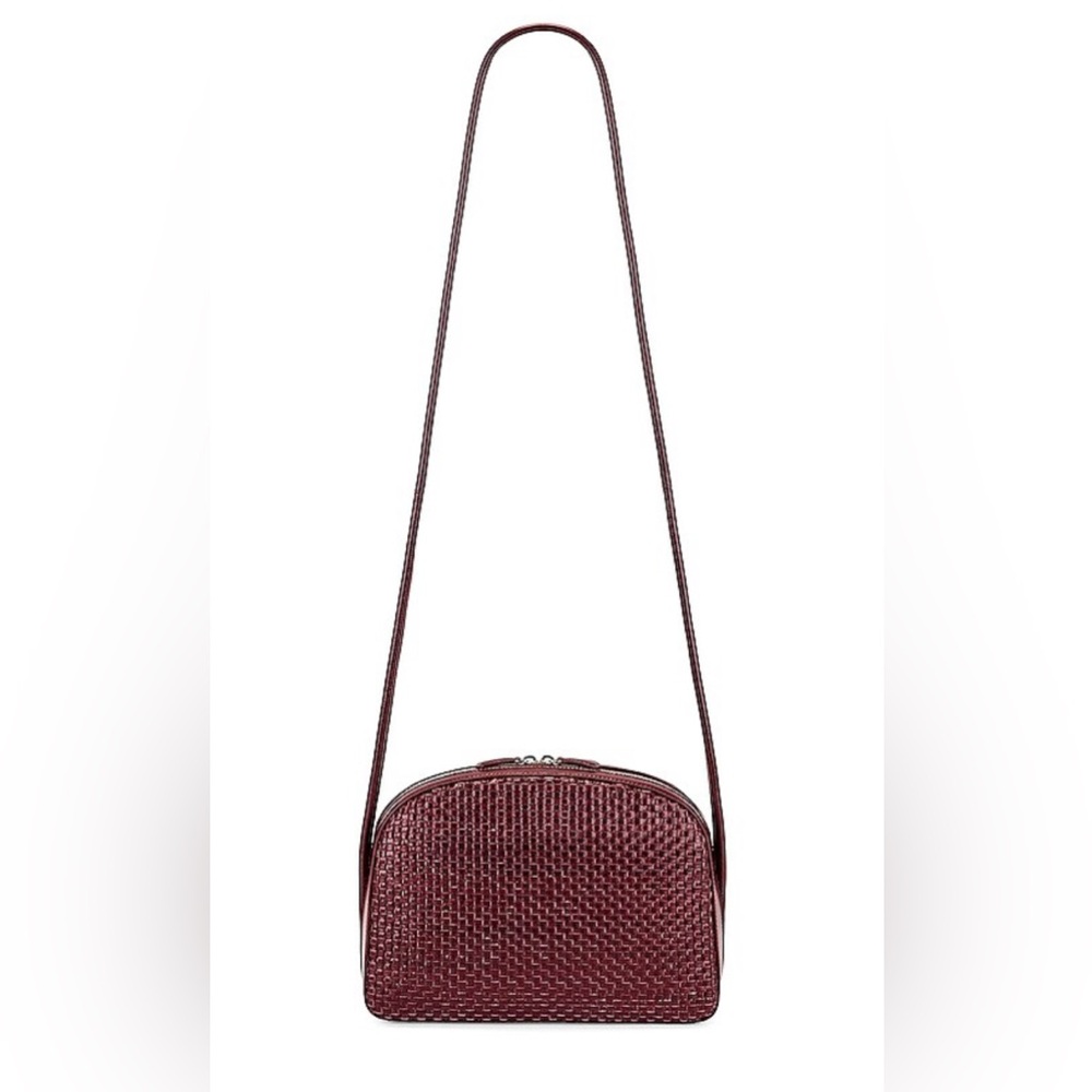 THE ROW  Single Mignon Woven Leather Crossbody Bag